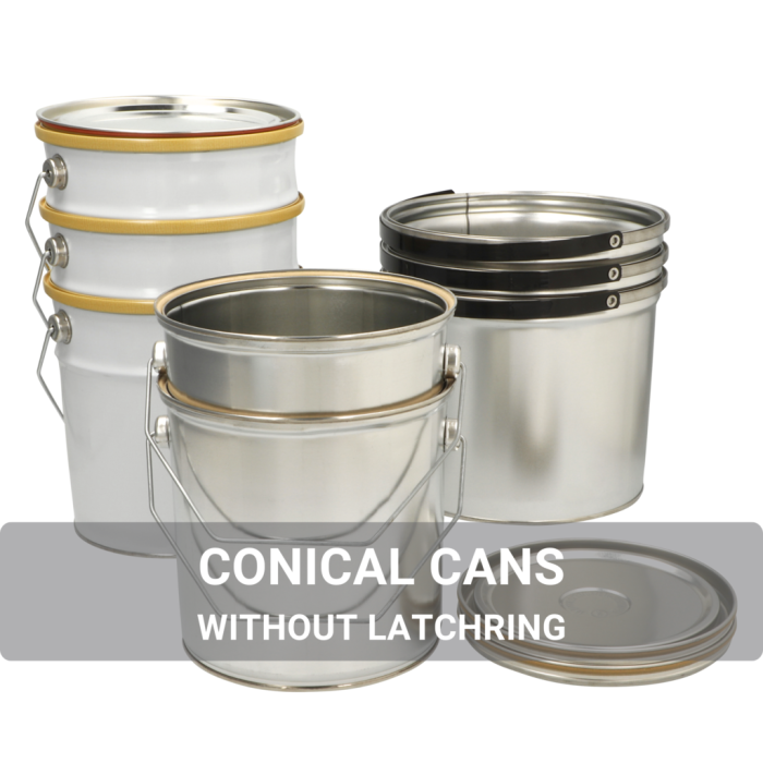 Conische blikken zonder spanring