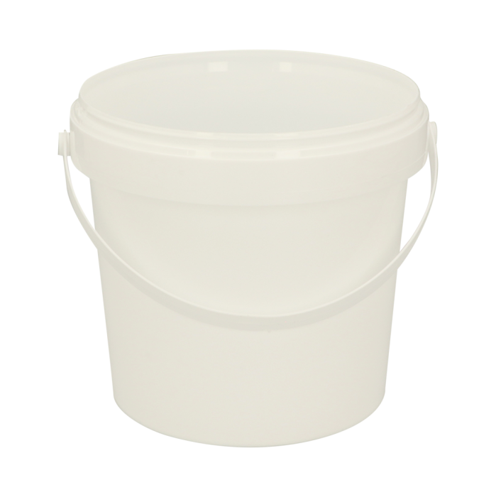 Product Image 1: 1,1 ltr kunststof emmer incl. deksel - pak 10 stuks
