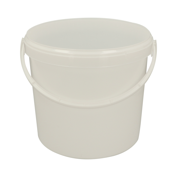Product Image 1: 12,5 L Kunststoffeimer weiß mit Deckel - Packung à 10 Stück